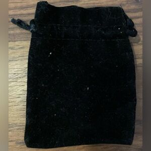 Black Velvet Small Drawstring Pouch
